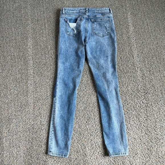 DL1961 Harper Boyfriend Girl's Jeans Size 16 Distressed Light Wash Stretch Denim - Picture 3 of 8